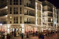 Nightshot of the cityscape of the small Baltic Sea town of Bansin on the island Usedom in Germany