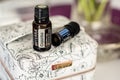 Banska Bystrica, Slovakia - April 25th 2020: High quality essential oil Copaiba and Deep Blue Doterra brand. Healthcare and