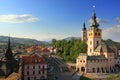 Banska Bystrica, Slovakia view from leaning tower Royalty Free Stock Photo