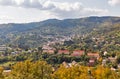 Banska Stiavnica autumn townscape in Slovakia. Royalty Free Stock Photo