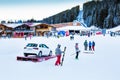 Bunderishka polyana, ski station, cable car lift, Bansko, Bulgaria