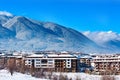 Bansko, Bulgaria, mountain peaks of Pirin Royalty Free Stock Photo