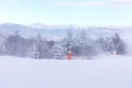 Bansko, Bulgaria Winter panorama, snow mountains Royalty Free Stock Photo