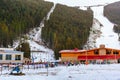 Bansko ski resort panorama, ski slopes, Bulgaria