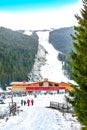 Bansko ski resort panorama, ski slopes, Bulgaria