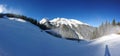 Bansko ski resort with white snowy slopes