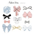 800_Set of beautiful graphic bows