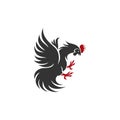 Bantam Chicken Logo Vector Silhouette