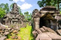 Banteay Preah, Angkor Wat Cambodia Day blue sky