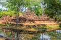 Banteay Srei castle group. Architecture of ancient Khmer.