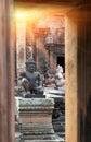 Banteay Srey Temple ruins Xth Century , Siem Reap, Cambodia Royalty Free Stock Photo