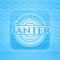 Banter water wave concept emblem background. Vector Illustration. Detailed