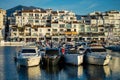 Yachts marina on sunrise in Banus, Marbella, Spain