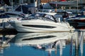 Yachts marina on sunrise in Banus, Marbella, Spain