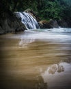 Banyu Anjlok Waterfall on daylight