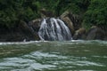 Banyu Anjlok Waterfall on daylight