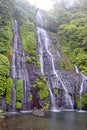 Banyumala Twin Waterfalls in Bali Indonesia Royalty Free Stock Photo