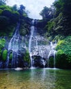 Banyumala Twin Waterfalls, Singaraja, Bali Royalty Free Stock Photo