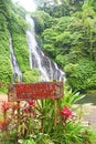 Banyumala waterfall at Buleleng regency of Bali - Indonesia Royalty Free Stock Photo