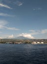 Banyuwangi, Indonesia - October 22, 2022 : The atmosphere at the ketapang gilimanuk crossing to the island of bali
