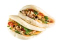 Gua bao with chicken Royalty Free Stock Photo