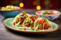 bao buns as a fusion taco with salsa and guac Royalty Free Stock Photo