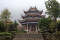 Baoen temple in raining day