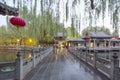 The Baotu Springor spouting spring is a culturally significant artesian karst spring located in the city of Jinan,Shandong,China Royalty Free Stock Photo