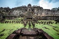 Baphoun Castle on the west side, sandstone is arranged to form a large reclining Buddha image at Baphoun Temple