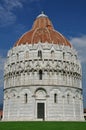 Baptisery on Piazza dei Miracoli, Pisa, Italy Royalty Free Stock Photo