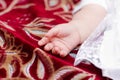 Baptism of a child in the Orthodox Church Royalty Free Stock Photo