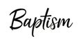 Baptism. Christian religious vector quote