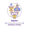 Baptism concept icon