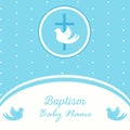 Baptism invitation template Royalty Free Stock Photo