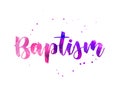 Baptism lettering