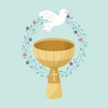 Baptismal font illustration