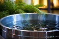 a baptismal font with pure, clear water