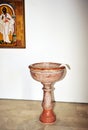 Baptismal font, sacrament of baptism