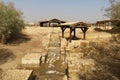 Baptismal pool where Jesus Christ baptized near Jordan River in Jordan