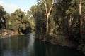 The baptismal site Yardenit on the Jordan river, Israel Royalty Free Stock Photo