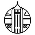 Baptist Church Roof Building icon 