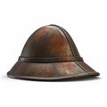 Baptist Knight Leather Helmet - 3d Model Stock Photo