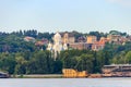 Baptist temple `Peace, Love, Unity` on bank of the Dnieper river in Kiev, Ukraine