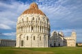Baptistery, Cathedral and beltower of Pisa, Tuscany, Italy Royalty Free Stock Photo