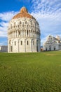 Baptistery, Cathedral and beltower of Pisa, Tuscany, Italy Royalty Free Stock Photo