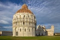 Baptistery, Cathedral and beltower of Pisa, Tuscany, Italy Royalty Free Stock Photo