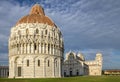 Baptistery, Cathedral and beltower of Pisa, Tuscany, Italy Royalty Free Stock Photo