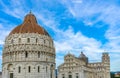 Baptistery Cathedral Leaning Tower Piazza del Miracol Pisa Italy Royalty Free Stock Photo