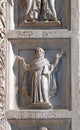 Baptistery decoration architrave arches, Cathedral in Pisa, Italy