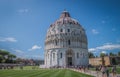 The Baptistery of St. John in Piazza dei Miracoli in Pisa